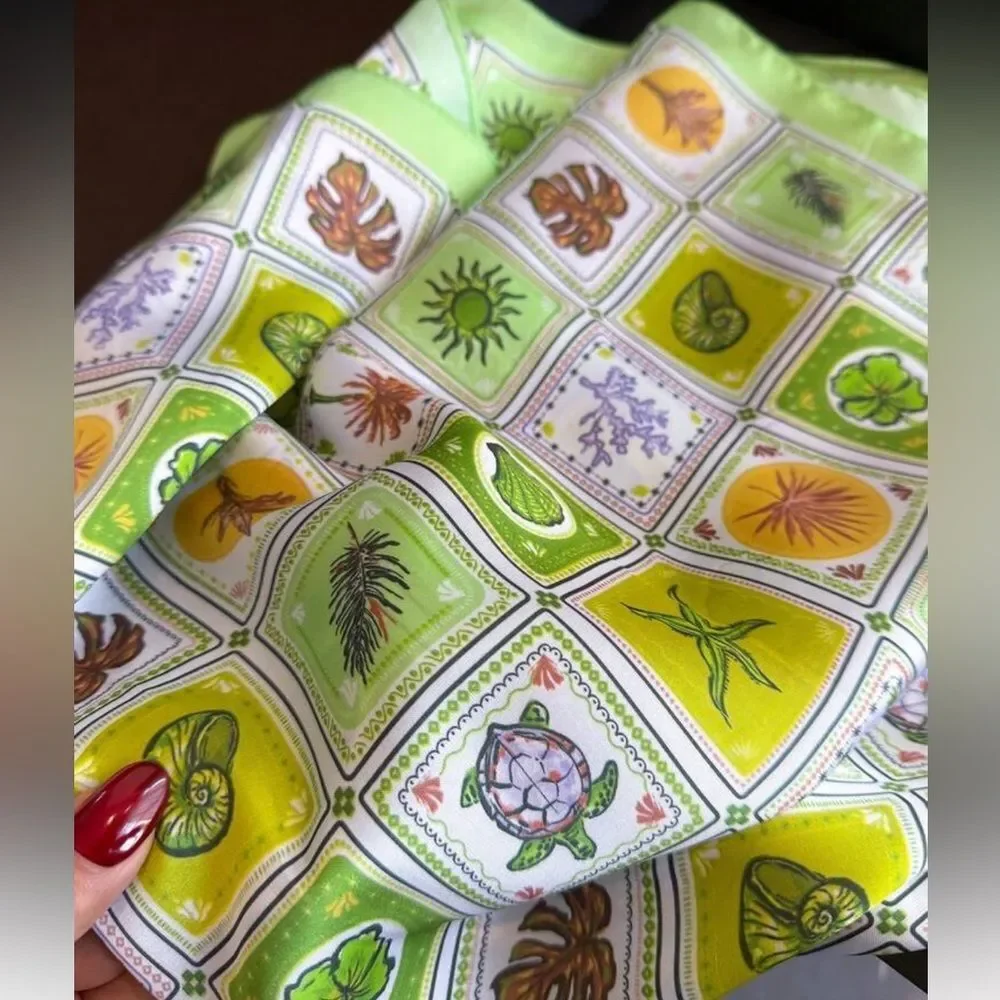 Lime Green scarf N1383